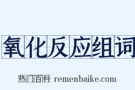 氧化反应组词是什么意思的图片